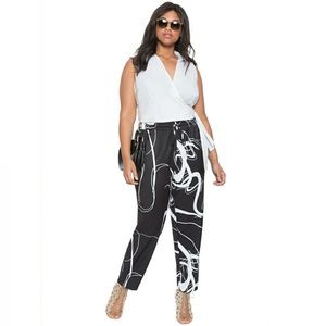 Eloquii Drapping Pattern Pant - NWT